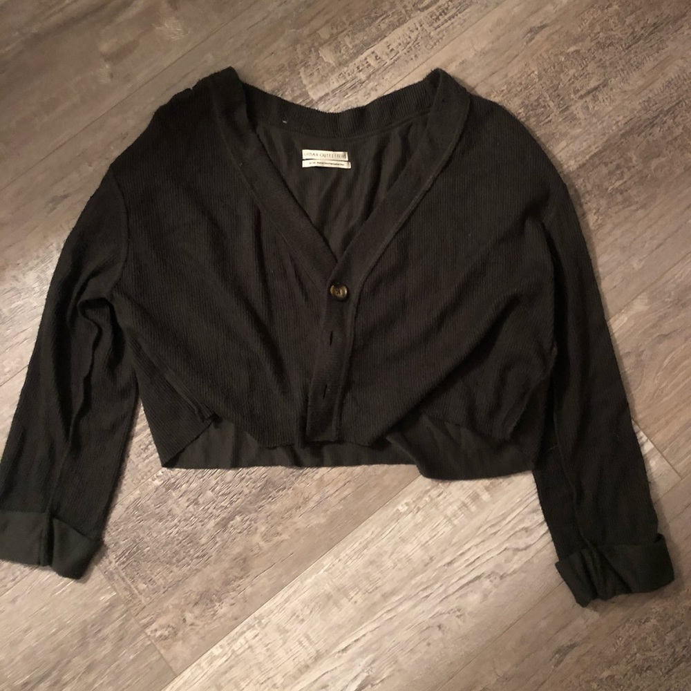 Urban outfitters green cropped sweater